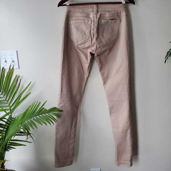 Bootlegger tan mid rise bootleg jeans, size US 25 - Picture 3 of 4